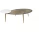 Tuner 54 X 25.75 inch White / Antique Brass Coffee Table